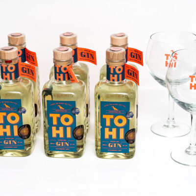 Komplekt 6 x TOHI Cloudberry Mist Nordic Dry Gin + 2 klaasi