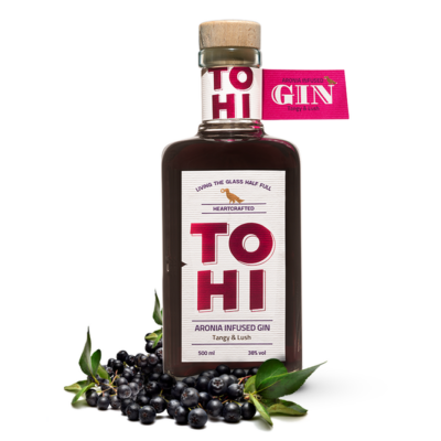 TOHI Aronia Infused Gin. Vintage 2025 villitud džinn.