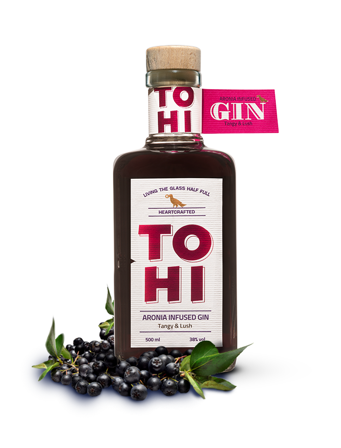 Tohi Aronia Gin bottle