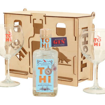 TOHI Admiral´s Reserve Navy Strength Gin kinkekarp + 2 klaasi