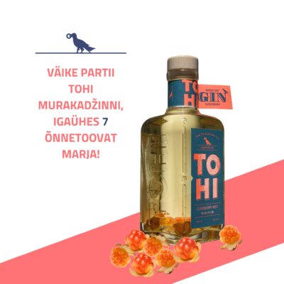 7 ehtsa murakaga džinn -TOHI Nordic Dry Gin Cloudberry Mist