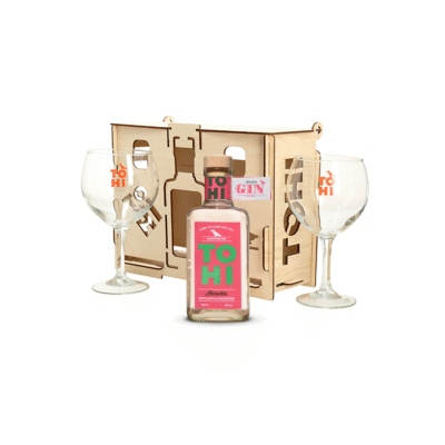 TOHI Vaarikadžinn "Linda" kinkekarp + 2 klaasi